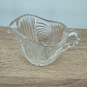 Vintage Princess House Heritage Crystal Creamer Swirl & Dots Lead Glass Bavaria